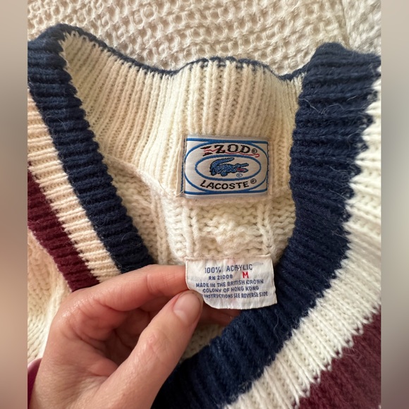 RARE Vintage 70s/80s Lacoste IZOD sweater Medium - Picture 4 of 4